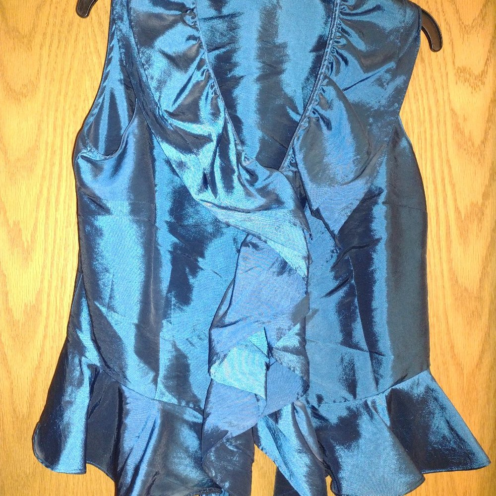 Shimmery Ruffled Blouse